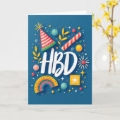 Carte de célébration de l'anniversaire en saphir (Fleur jaune)
