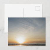 Carte de célébration de lever de soleil à la plage (Devant / Derrière)