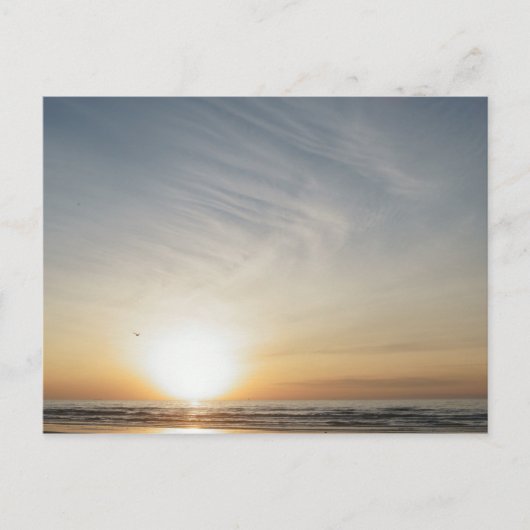 Carte de célébration de lever de soleil à la plage (Devant)