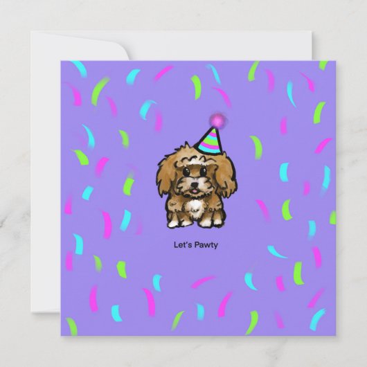 Carte de célébration de Maltipoo (Devant)