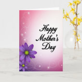 Carte de célébration de maman adorable (Fleur jaune)