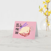 Carte de célébration de Ramen (Fleur jaune)