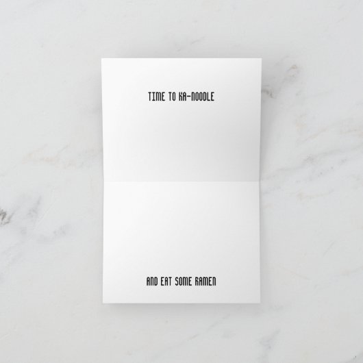 Carte de célébration de Ramen (Intérieur)