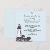 Carte de célébration de vie du phare (Devant / Derrière)