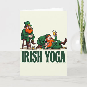 Carte de Célébration de Yoga Irlandais