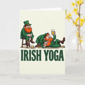Carte de Célébration de Yoga Irlandais (Fleur jaune)