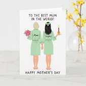 Carte de célébration des mères aimantes (Fleur jaune)