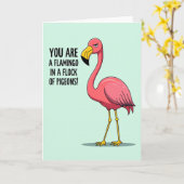 Carte de célébration d'oiseau élégant (Fleur jaune)