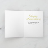 Carte de célébration du 50e anniversaire du Mariag (Intérieur)