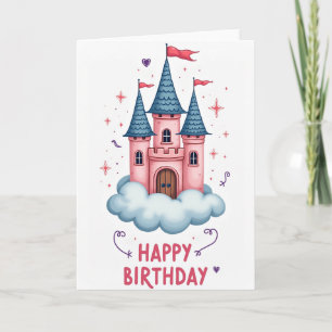 Carte de célébration du château fantaisiste