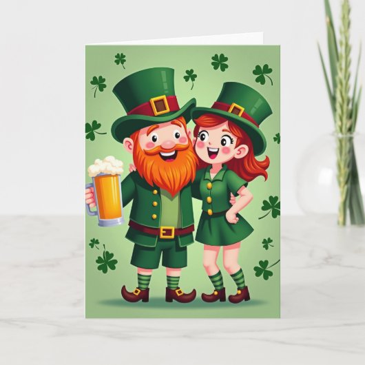 Carte de célébration du lutin chanceux (Devant)