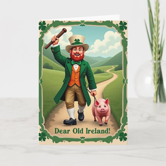 Carte de célébration du lutin d'Irlande (Devant)