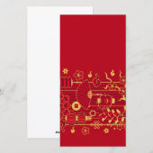 Carte de célébration du Nouvel An chinois (Devant / Derrière)
