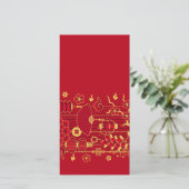 Carte de célébration du Nouvel An chinois (Debout devant)