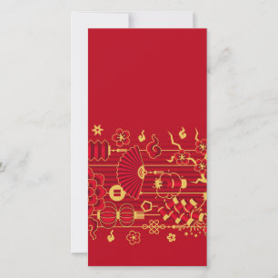 Carte de célébration du Nouvel An chinois