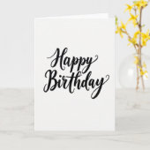 Carte de célébration en écriture gras (Fleur jaune)