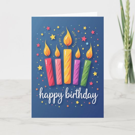 Carte de célébration étoilée (Devant)