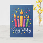 Carte de célébration étoilée (Fleur jaune)