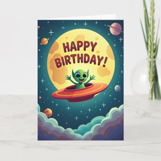 Carte de célébration extraterrestre (Devant)