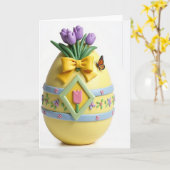 Carte de célébration florale de printemps (Fleur jaune)