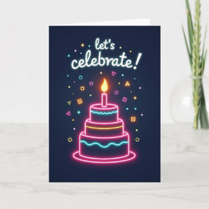 Carte de célébration lumineuse