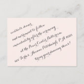 CARTE DE CÉLÉBRATION MARIAGE ÉLÉGANTE CALLIGRAPHIE (Devant)