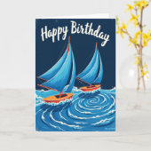 Carte de célébration nautique (Fleur jaune)
