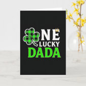 Carte de célébration One Lucky Dada (Fleur jaune)