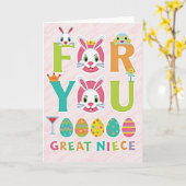 Carte de célébration pour petite-nièce (Fleur jaune)
