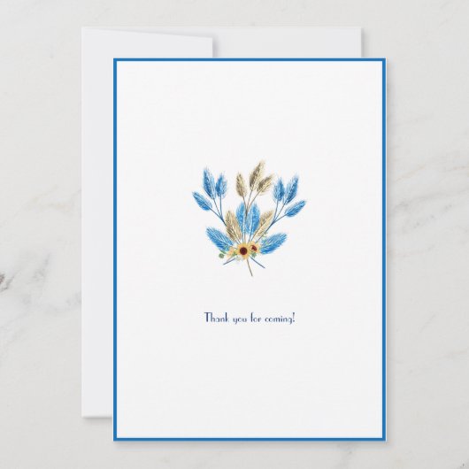 Carte de célébration pré-Mariage unique (Dos)