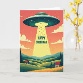 Carte de célébration Retro Beam (Fleur jaune)