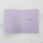 Carte de célébration rose et violette (Intérieur)