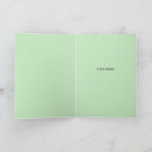 Carte de célébration verte et turquoise (Intérieur)