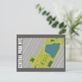 Carte de Central Park moderne New York City (Debout devant)