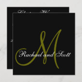 Carte de cérémonie (Devant / Derrière)