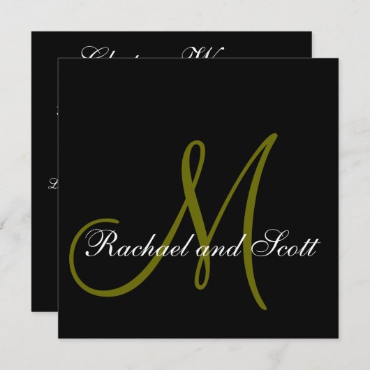 Carte de cérémonie (Devant / Derrière)