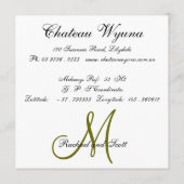 Carte de cérémonie #2 (Dos)