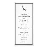 Carte de cérémonie mariage (Devant)