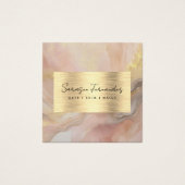 Carte de certificat cadeau en feuille d'or faux aq (Devant)