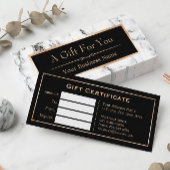 Carte de certificat cadeau Look Marbre blanc tenda