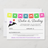 Carte de certificat-cadeau pour chats Calavera Crâ (Dos)