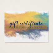 Carte de certificat cadeau puissant, 3,5 pouces x  (Devant)