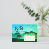 Carte de certificat-cadeau Reiki Master Yoga Instr (Debout devant)