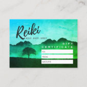 Carte de certificat-cadeau Reiki Master Yoga Instr (Devant)