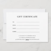 CARTE DE CERTIFICAT DE LA FAUNE BLUE ROSE MARINE (Dos)