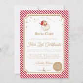 Carte de certificat de liste Nice Red Stripe (Devant)