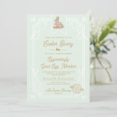 Carte de certificat de membre Mint Green Easter Go (Debout devant)