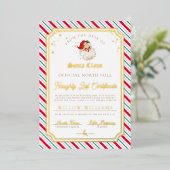 Carte de certificat en feuille métallisée avec lis (Debout devant)