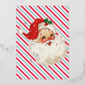 Carte de certificat en feuille métallisée avec lis (Verso)