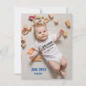 Carte de certificat pour bébé traditionnel (Dos)